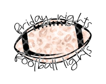 Friday Nights Football Lights PNG, Friday Night Football Digital Download, High School Friday Night Football Sublimation Digital Design