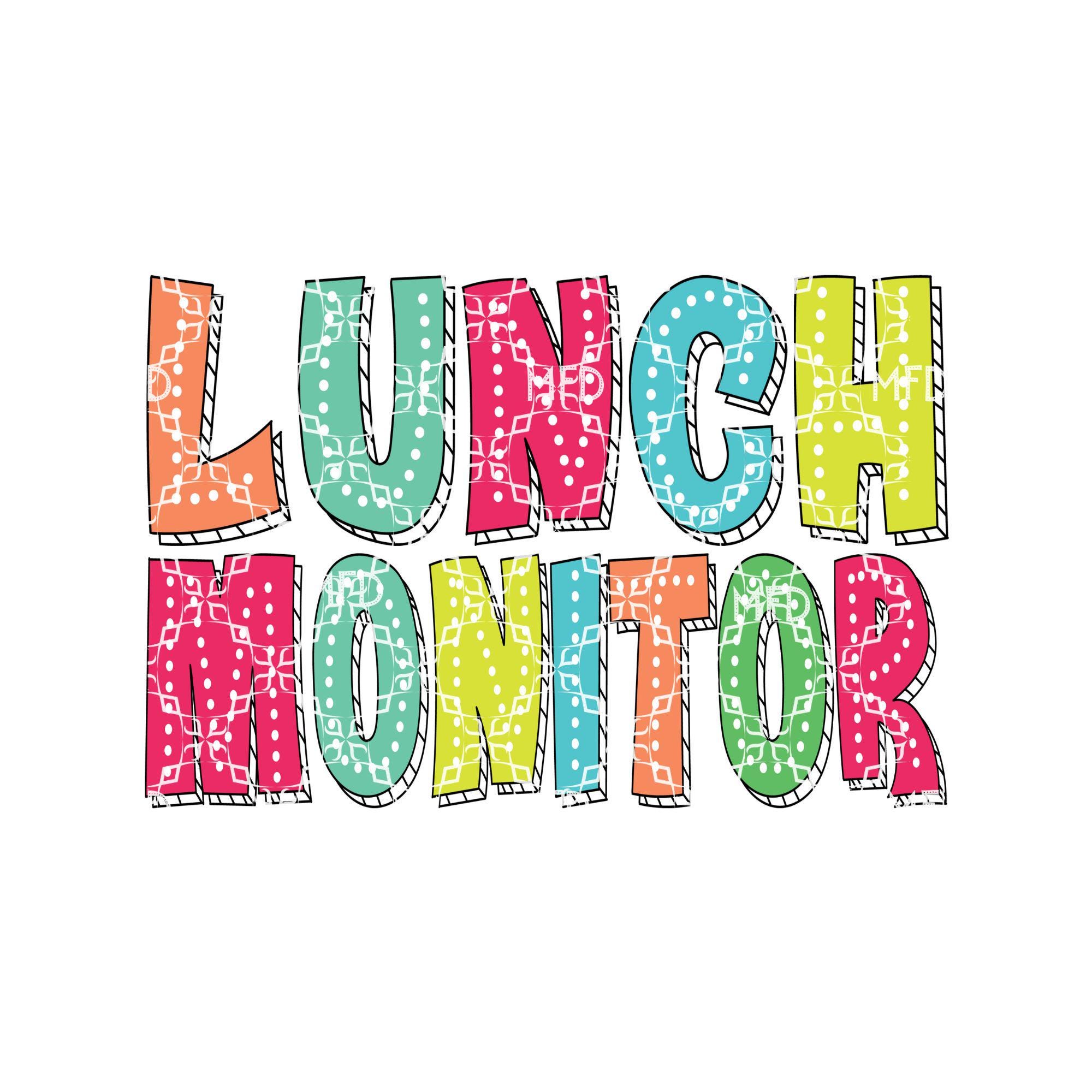 Lunchtime Monitor Lunch Lady PNG, Cafeteria Crew Digital Download, School Lunch Monitor ...