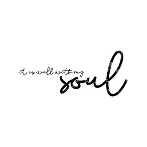 It Is Well With My Soul Sublimation Transfer, Inner Peace Sublimation Ready to Press Transfer, Peaceful Happy RTS Sublimation Ink Transfer