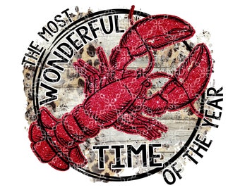 Den mest underbara tiden på året Kräftor PNG, Kräftor digital nedladdning, Mudbugs Cajun digital design, sublimerings digital design