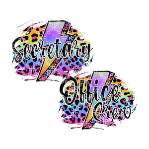 School Secretary Sublimation or DTF Transfer, School Office Crew Sublimation or DTF Transfer, Administrative Assistant Sublimation Transfer