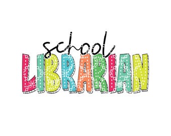 School Librarian Sublimation Transfer, School Librarian Sublimation Ready to Press Transfer, Librarian Sublimation Ink Transfer