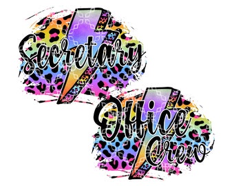 Secretary Office Crew PNG, School Secretary Digital Download, Administrative Assistant Digital Design, Back To School Sublimation Design