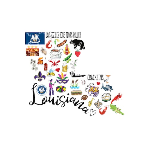 Louisiana PNG State of Louisiana Symbol Digital Download the Etsy