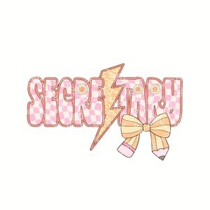 Secretary PNG, School Secretary Digital Download, Administrative Assistant Digital Design, Back To School Sublimation Design