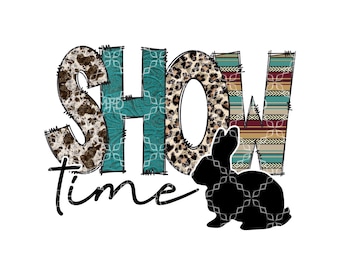 Show Time Rabbits PNG, Stock Show Rabbits Digital Download, Rabbits Show Life Digital Design, Show Life Rabbits Sublimation Digital Design