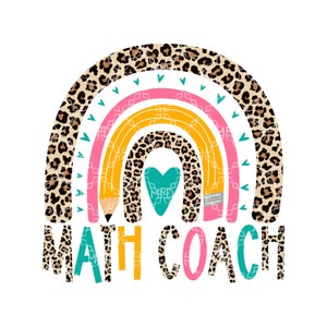 Math Coach PNG, Instructional Coach Digital Download, Math Coach Digital Design, Instructional Math Coach Sublimation Design