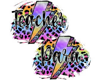 Teacher Para PNG, School Teacher Student Digital Download, Paraprofessional School Aide Digital Design, Back To School Sublimation Design