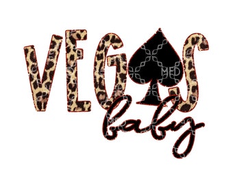 Vegas Baby PNG, Leopard Glitter Gambling Blackjack Digital Download, Vegas Gambling Digital Design, Sublimation Digital Design