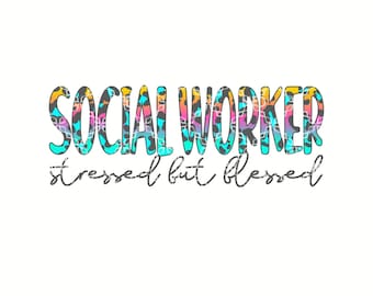 Social Worker PNG, Social Worker Digital Download, Social Worker Digital Design, Social Worker Sublimation Design