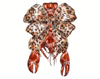 Belle of the Boil Crawfish PNG, Crawfish Season Digital Download, Mudbugs Digital Design, Crawfish Coquette Bow Sublimation Digital Design