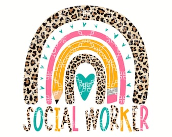 Social Worker PNG, Social Worker Digital Download, Social Worker Digital Design, Social Worker Sublimation Design