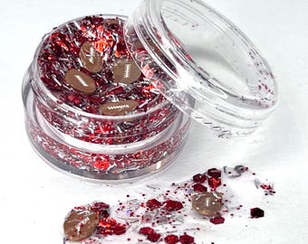 OSU Buckeye Football Hair and Body Glitter