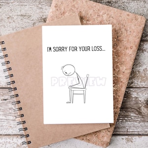 Sorry For Your Loss Two Weeks' Notice Card image 1