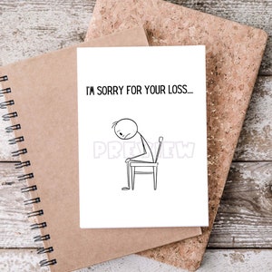 Sorry For Your Loss Two Weeks' Notice Card image 1