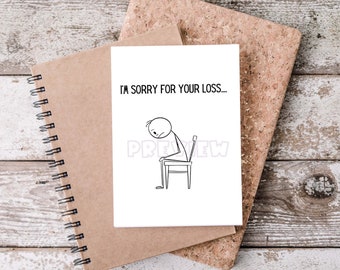 Sorry For Your Loss- Two Weeks' Notice Card