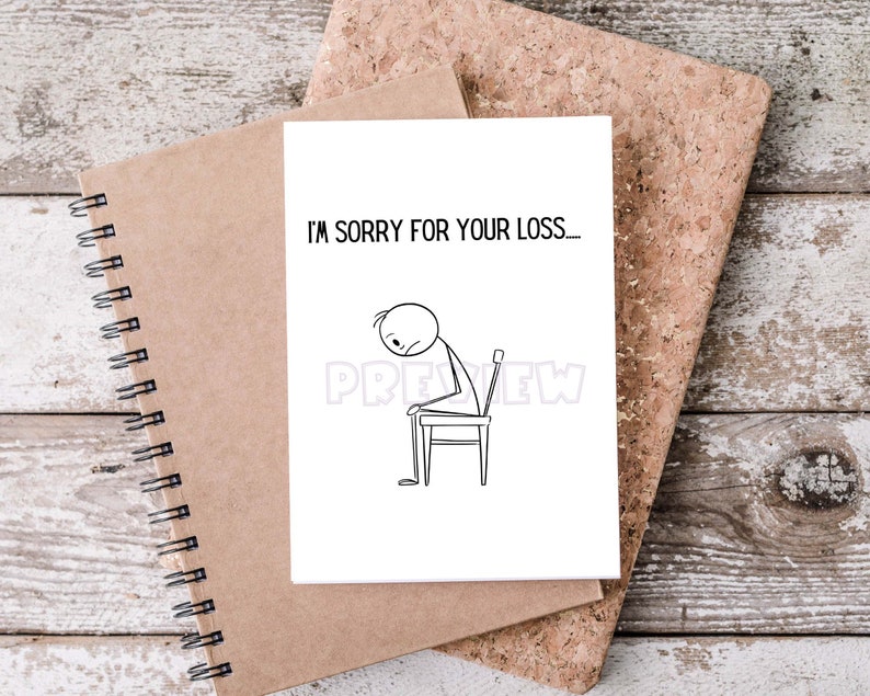 Sorry For Your Loss Two Weeks' Notice Card image 1