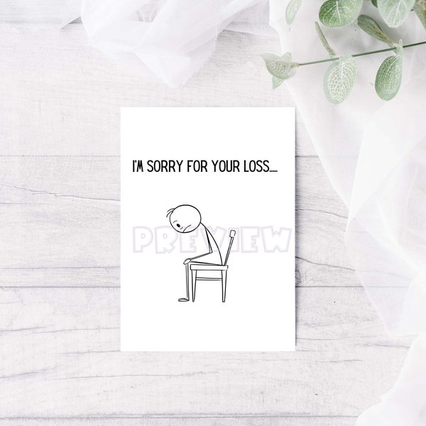 Sorry For Your Loss- Divorce Card