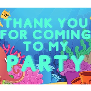 Ocean Themed Goody Bag Tag