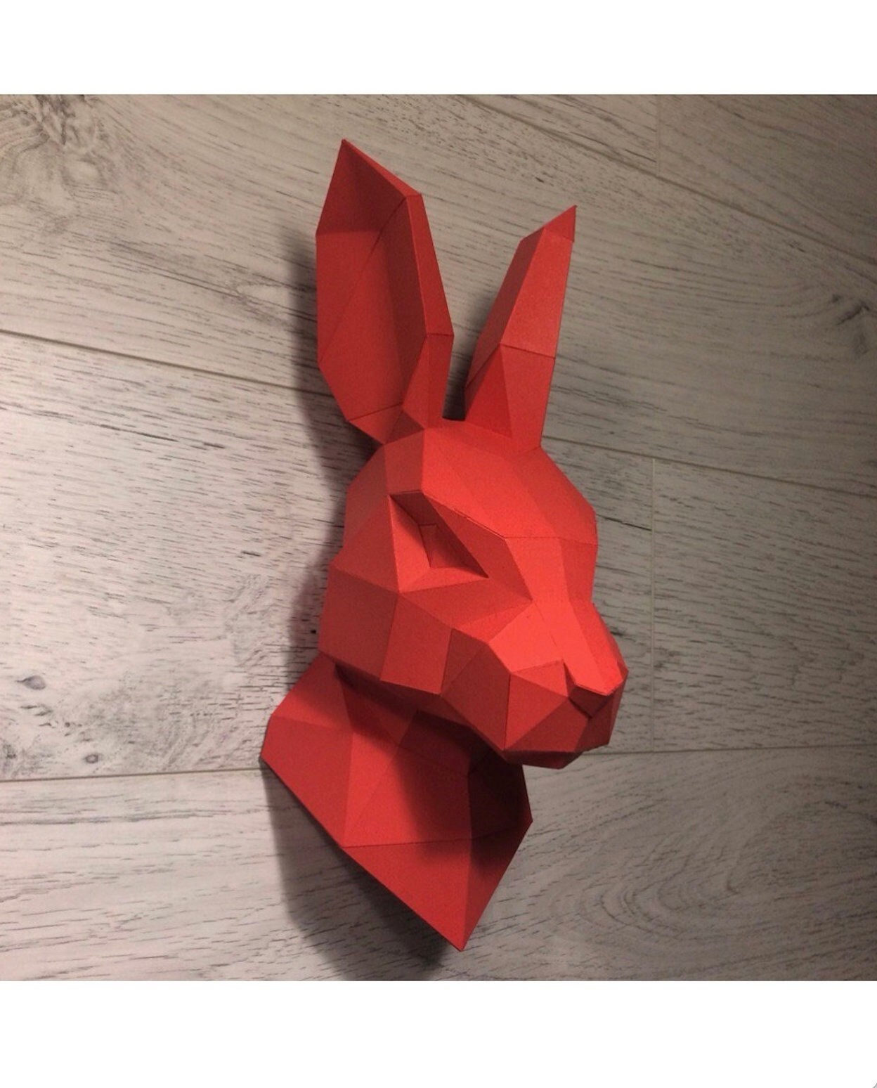 Rabbit Head , Low Poly Papercraft, Gift,diy PDF - Etsy