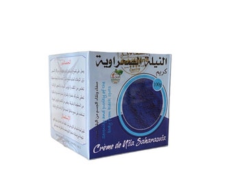 Crema Nila - polvere di indaco - viso - 100g - كريم النيلة الصحراوية