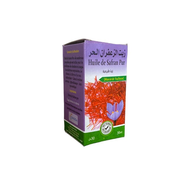 Huile de safran pur - 30ml - زيت الزعفران الحر