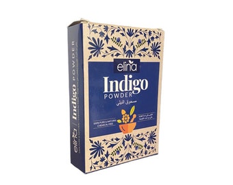 Indigo powder - 100% natural hair coloring - Indigofera tinctoria - مسحوق النيلة