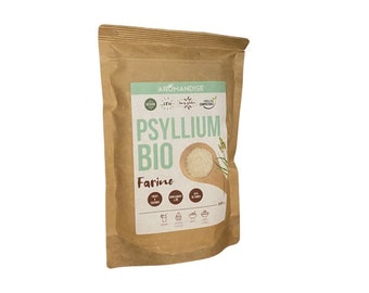 Farine de Psyllium bio - 300g - 87% de fibres - Psyllium blond bio - Plantago Ovata