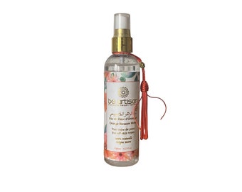 Face spray with rose water - cosmetic treatment - all skin types - ماء الزهر