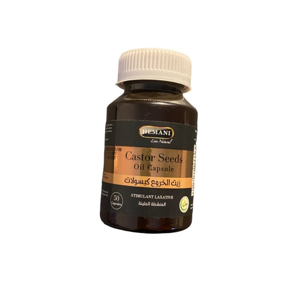 Capsules d’huile de ricin - complément alimentaire - 50 gélules -