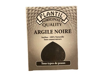 Argile noire - tous type de peau - 100g - soin visage - surfine 100% naturel sans conservateur صلصال اسود