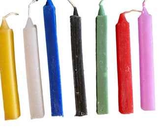 Bougies de la couleur de votre choix - x1 pièce - rituel, fête, événement, bougies multicolore
