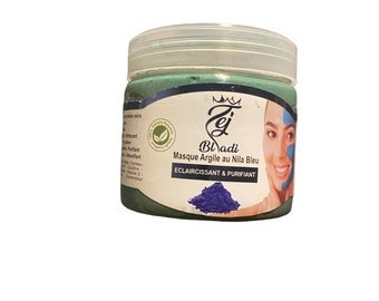 Masque argile au nila bleu - 250g - indigo - قناع الطين بالنيلة الزرقاء