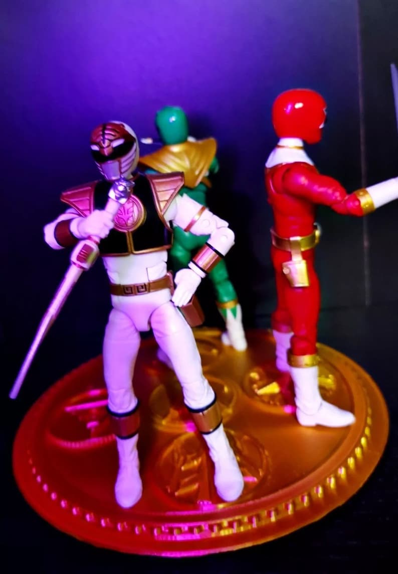 Power Rangers Jdf Rangers Power Rangers Lighting Collection Master Morpher Stand Jdf Tribute - Etsy