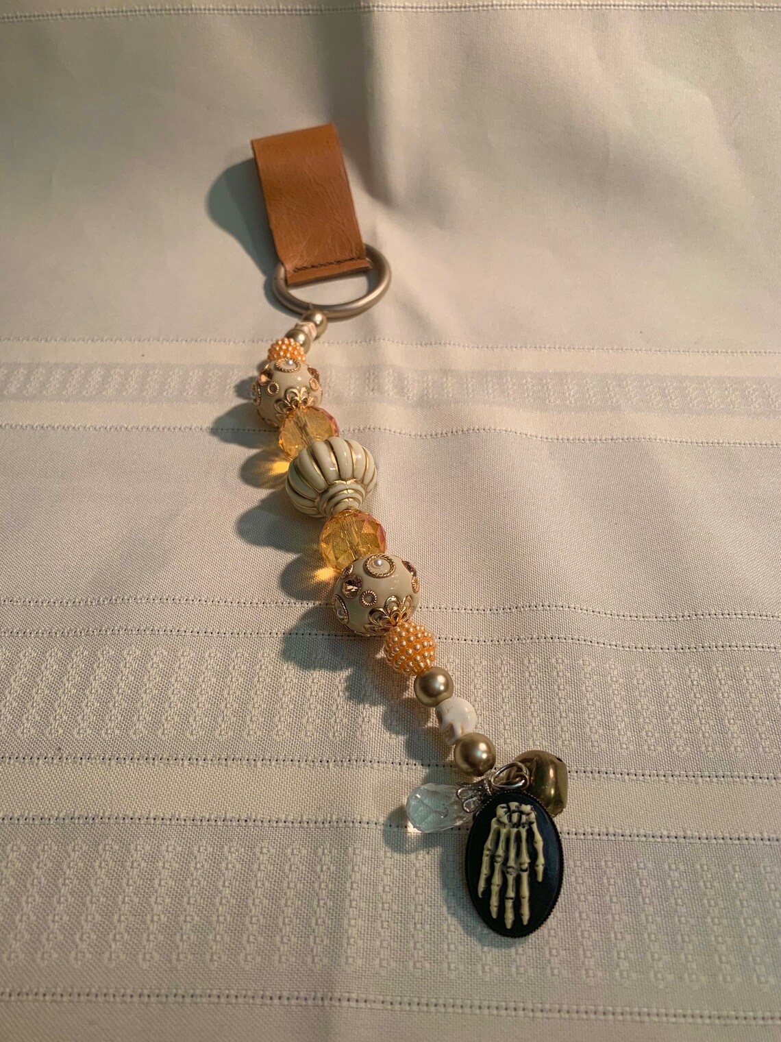 Bejeweled Bone Beaded Belt Bells - Etsy