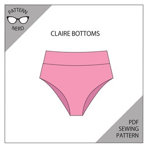 Bikinipatroon hoge taille broekje brutaal badpak naaien DIY