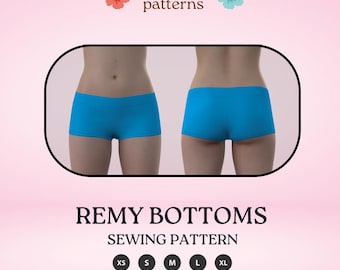 Low Rise & Cheeky swim bottoms sewing pattern y2k