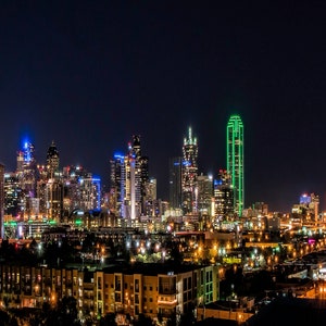 Dallas Texas Skyline Nighttime