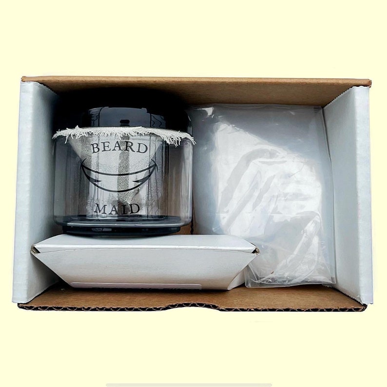 BEARD MAID, Beard Hair Catcher for Wet or Dry Shaving, Reusable, Hair