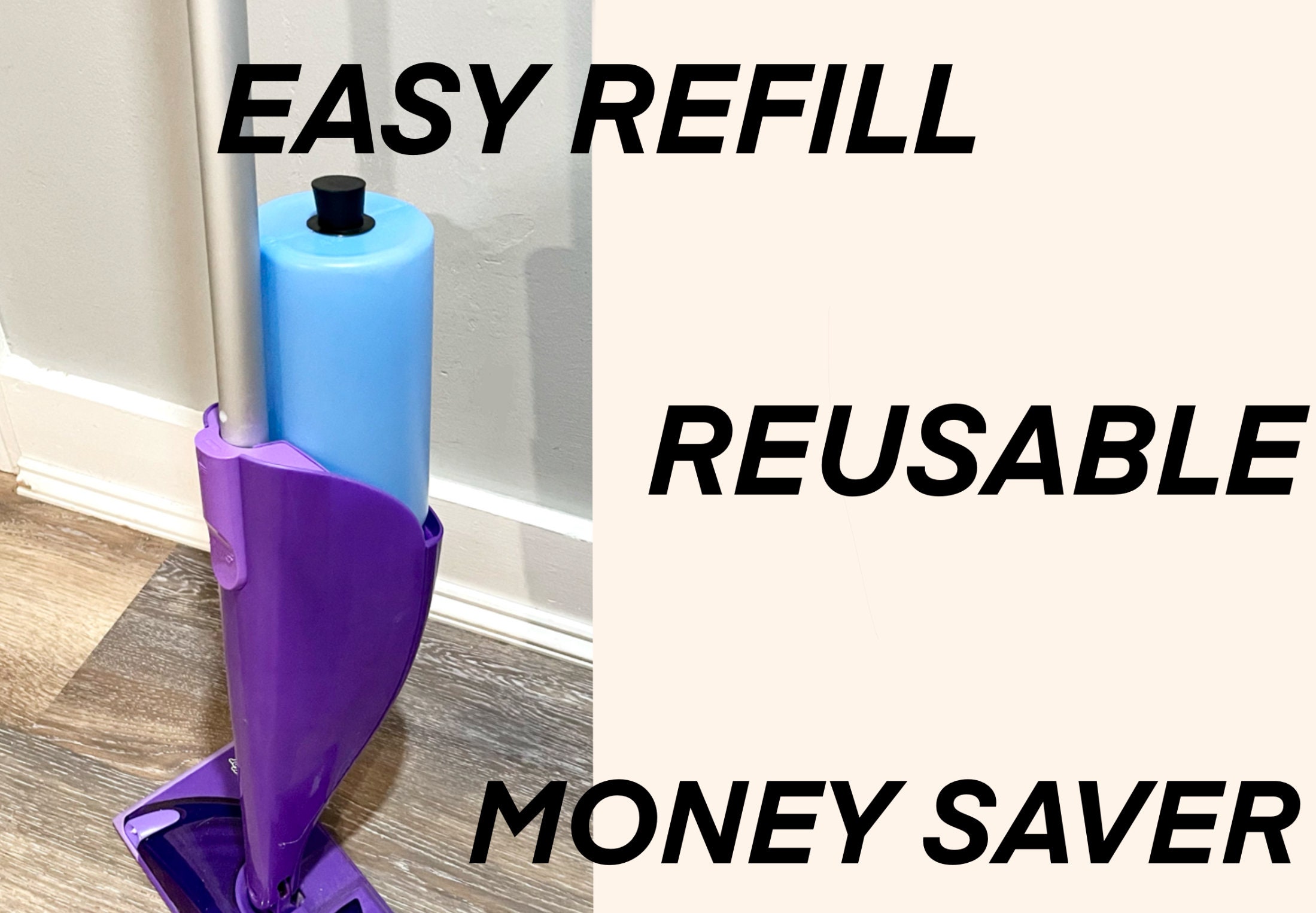 Refillable Swiffer PRE MODIFIED Tall Wet Jet Bottle, REUSABLE Swiffer