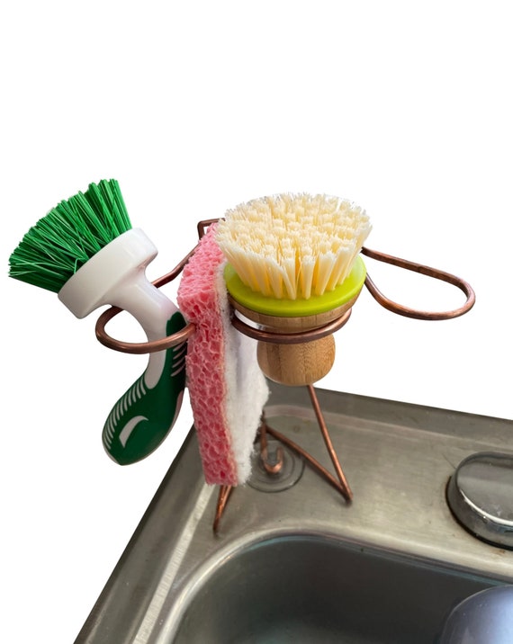 kitchen sink caddy, Sponge Caddy, Dish Wand Holder, Sponge Holder, Brush  Holder