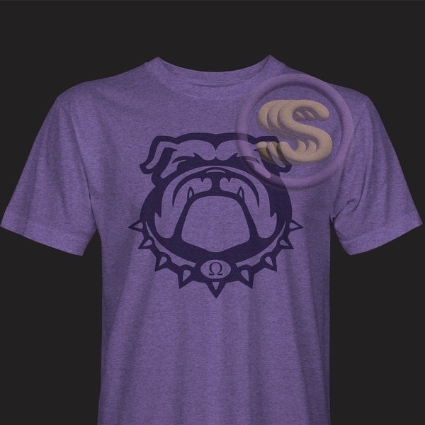 A Bulldog Is Built! - Raised Purple