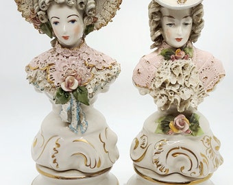 Pair of Cordey Busts / Figurines