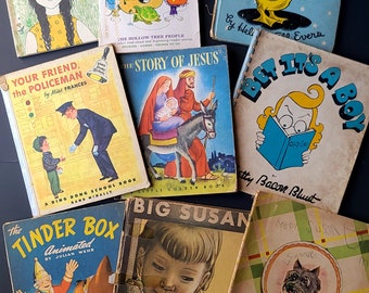 Several vintage children's books mostly 1940s LOWER PRICE