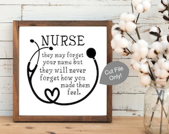 Nurse Appreciation SVG – Thank You Gift Design for Nurses (Digital Download)