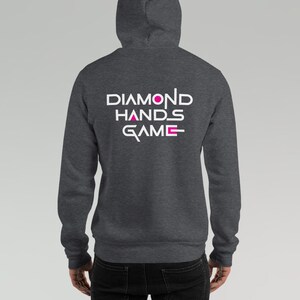 Diamond Hands Game Hoodie - Dark Gray Heather