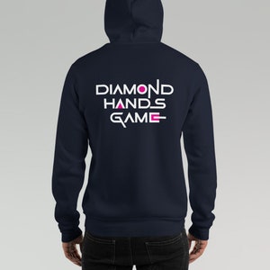 Diamond Hands Game Hoodie - Navy