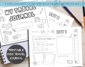 Kids Travel Journal | Instant PDF Download | Travel Diary | Vacation Memory Book