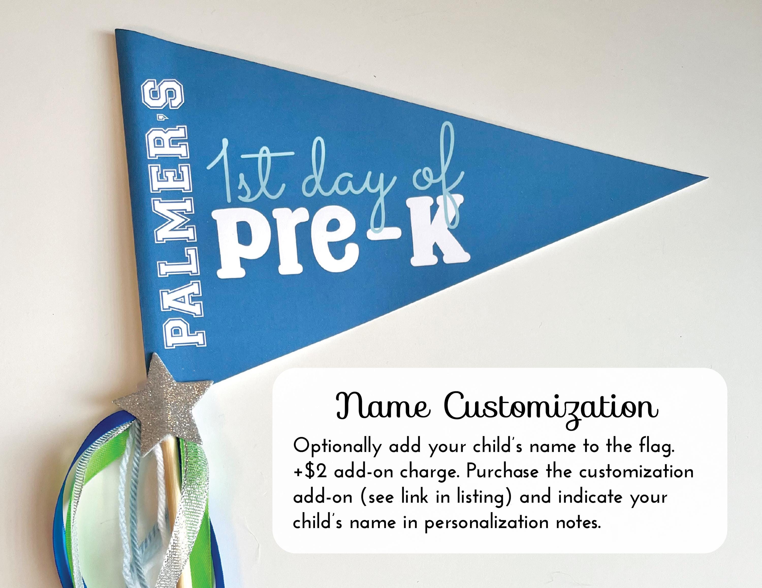 1st and Last Day of School Pennant Flags | Assembled Grade Level Flag ...