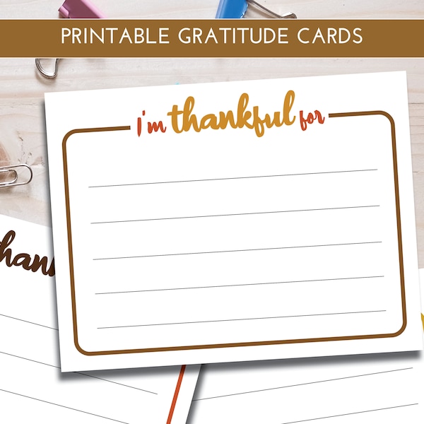 Gratitude Cards Etsy